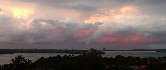 Auckland Sunset, Northshore Bridge